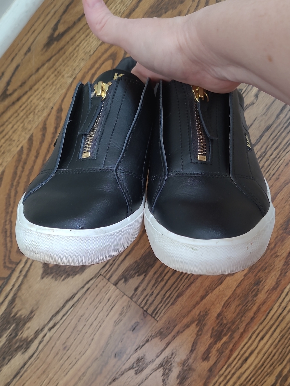 Keds Pursuit Zip Leather Slip-On Zip Sneakers Size 8 - Picture 5 of 10